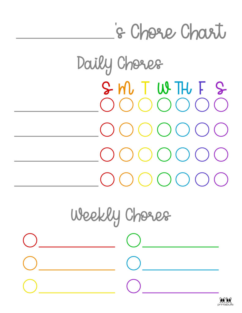 Printable Toddler Chore Chart-7