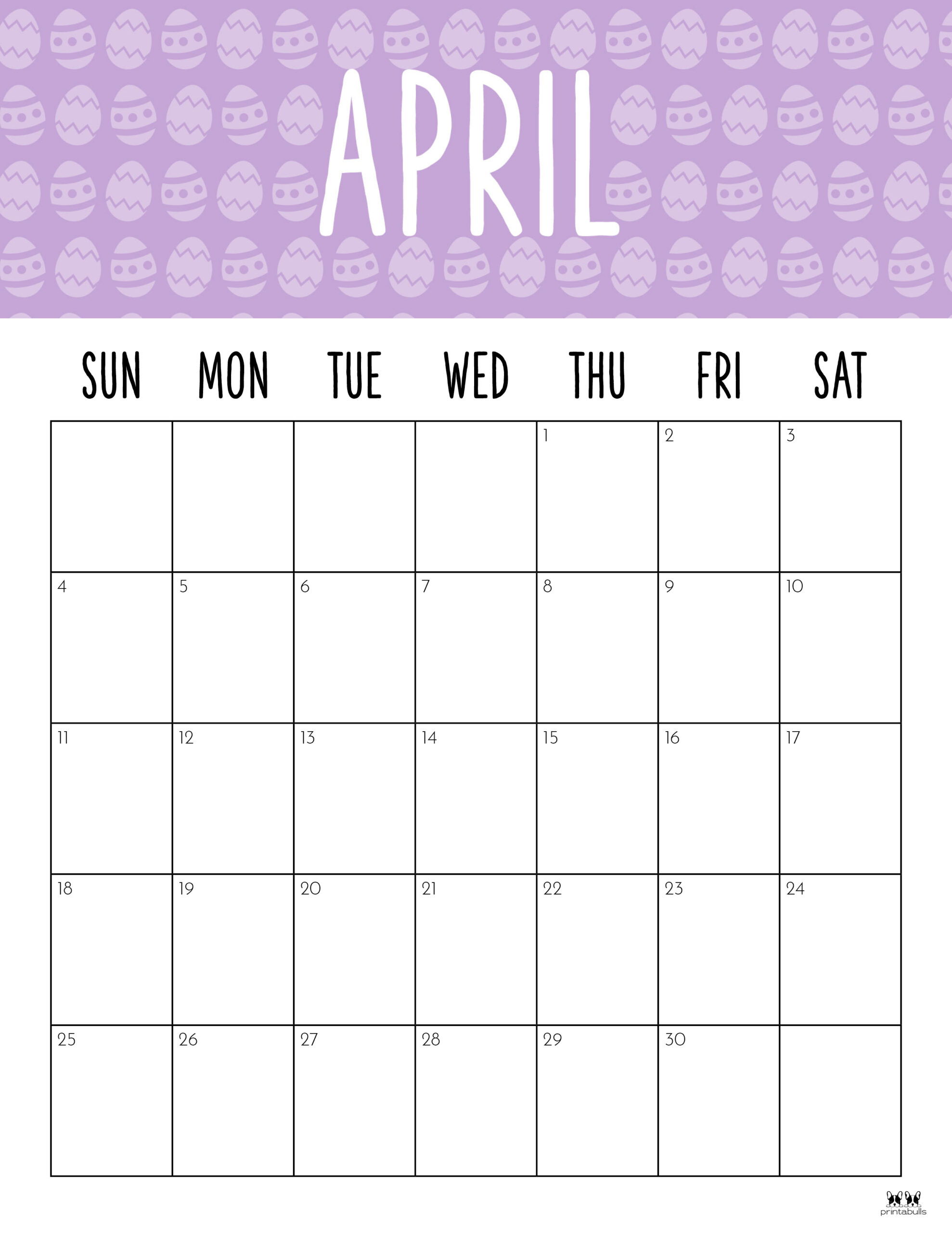 April 2021 Calendars - Free Printables | Printabulls