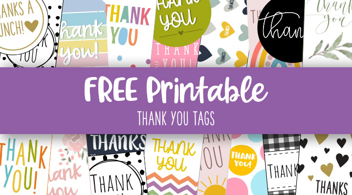 Birthday Thank You Tags Template Free - FREE PRINTABLE TEMPLATES