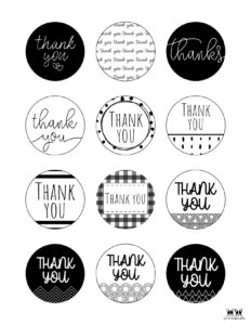 Free Printable Thank You Tags - 300 Tags | Printabulls