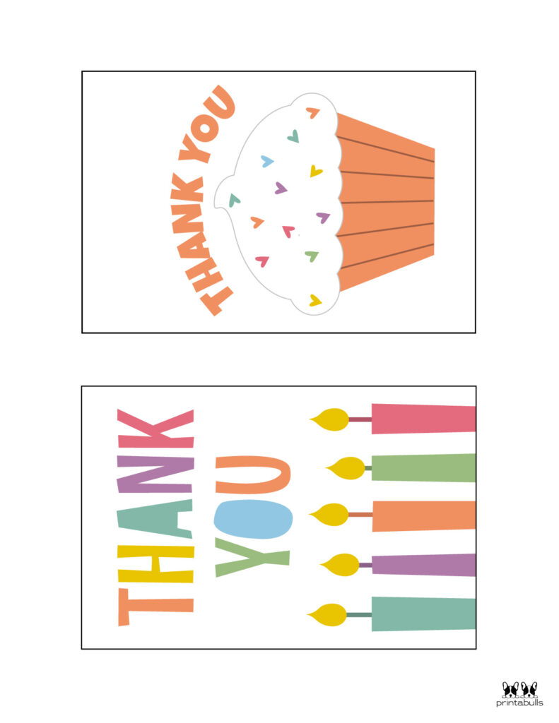 Printable Birthday Thank You Cards-Page 2