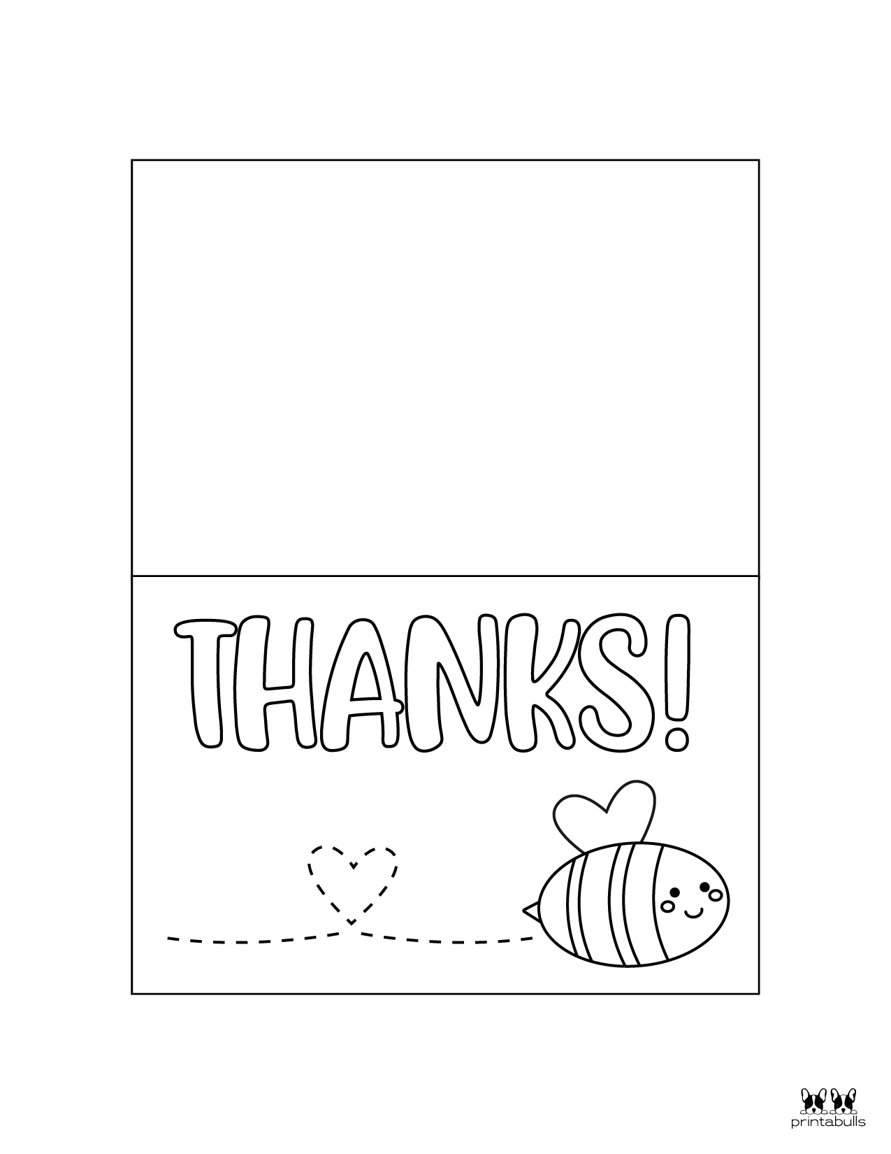 Foldable Free Printable Thank You Cards To Color