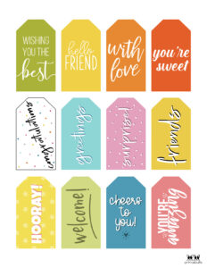 Free Printable Gift Tags - 500+ Tags | Printabulls
