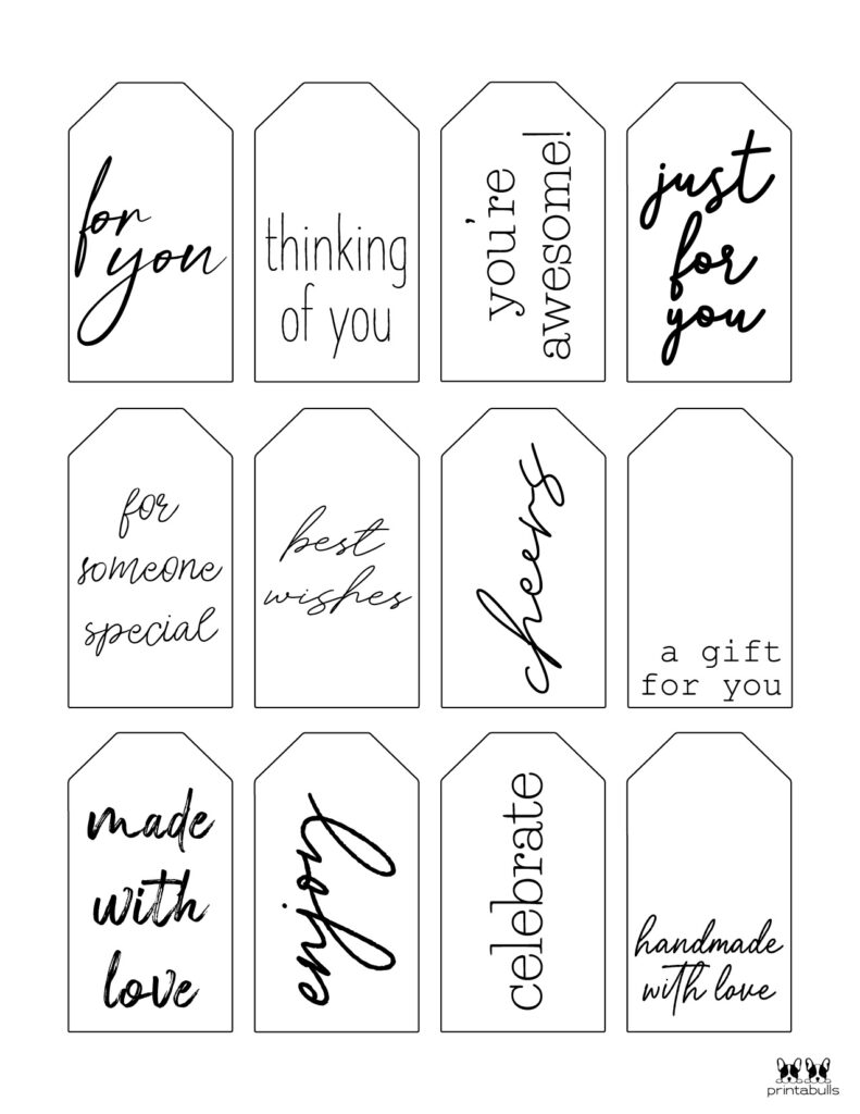 Free Printable Gift Tags Printable Templates Free