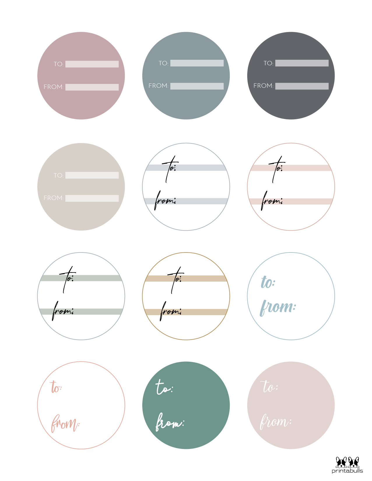 Free Printable Gift Tags - 500+ Tags | Printabulls