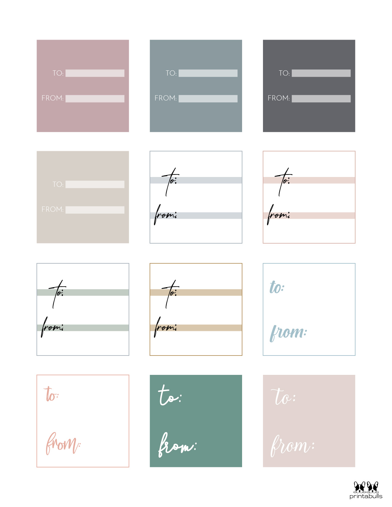 Free Printable Gift Tags - 500+ Tags | Printabulls