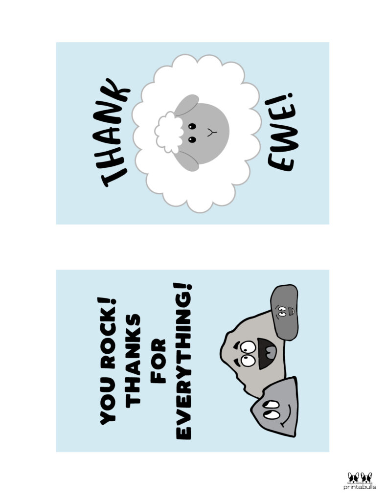 Printable Pun Thank You Cards-Page 4