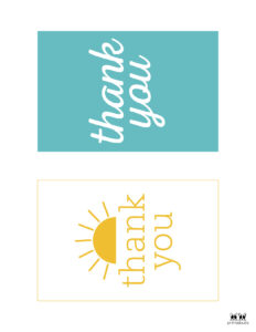 150 printable thank you cards free printabulls