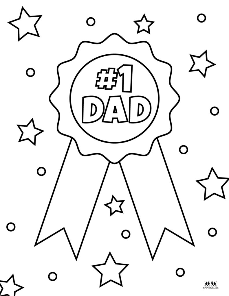 Father&rsquo;s Day Coloring Pages - 10 FREE Pages | Printabulls