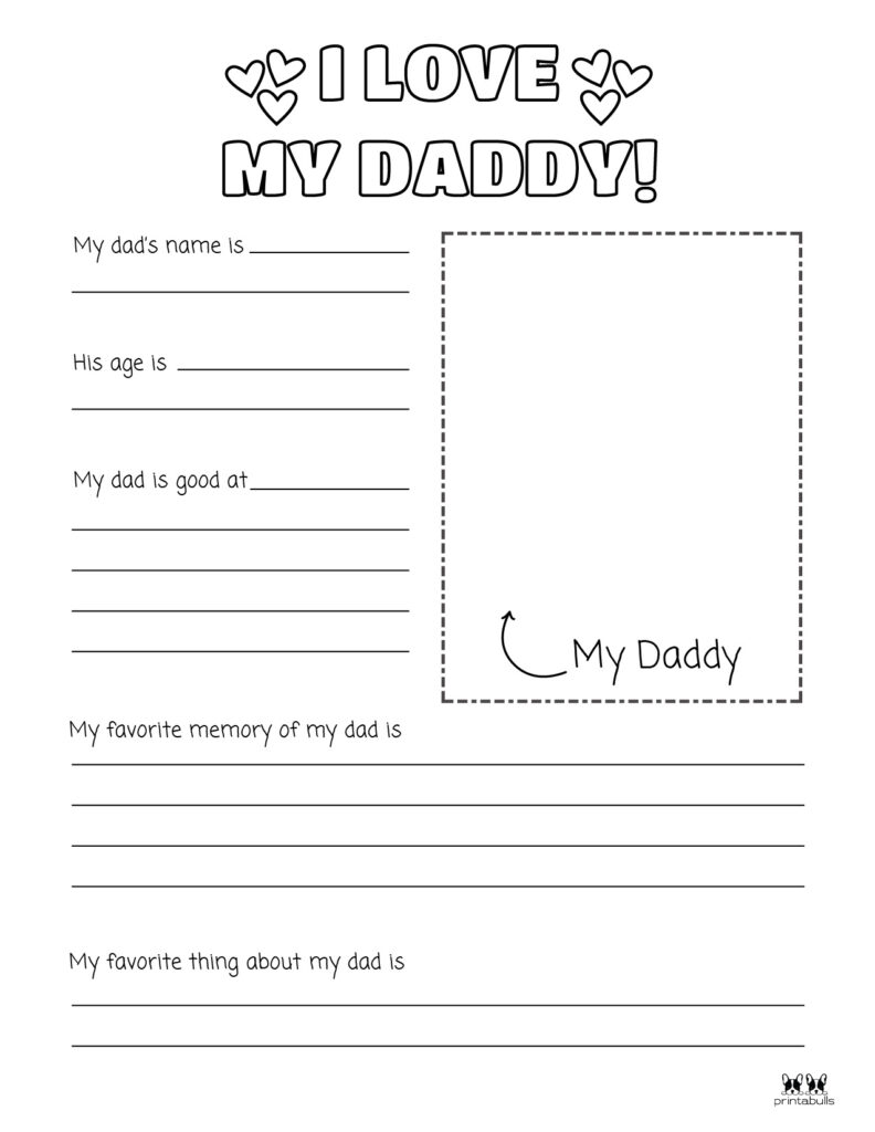 Printable Father's Day Coloring Page-Page 5