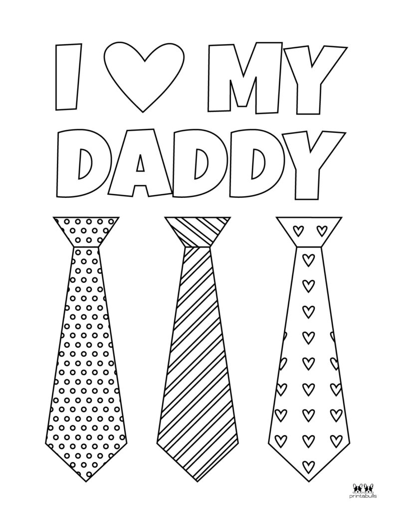 Printable Father's Day Coloring Page-Page 7