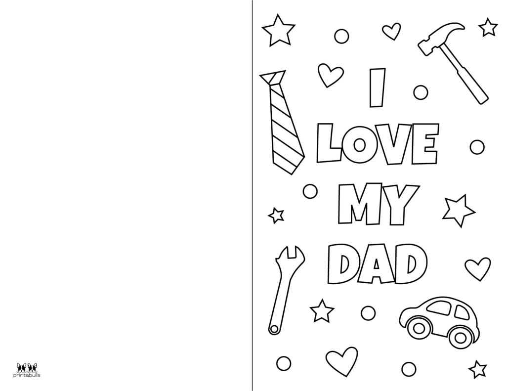 Printable Father's Day Coloring Page-Page 9