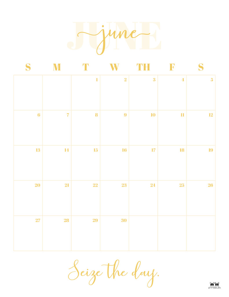 Printable June 2021 Calendar-Style 13