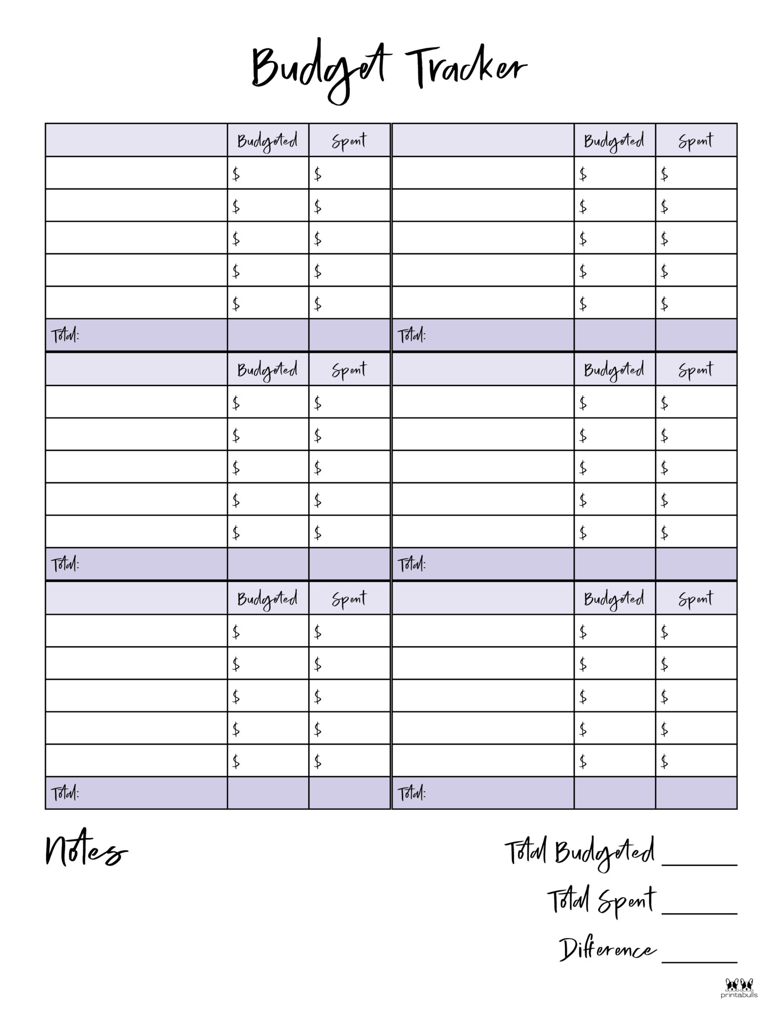 Monthly Budget Planners 20 Free Printables Printabulls