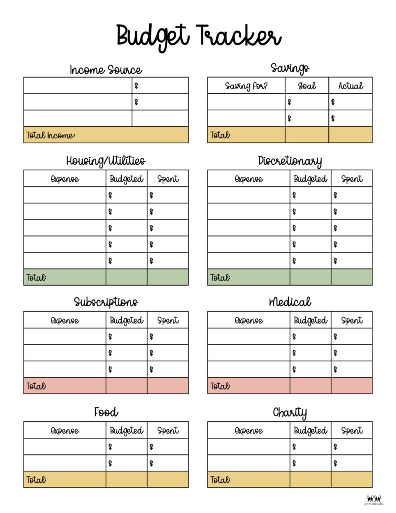 Monthly Budget Template-Page 4