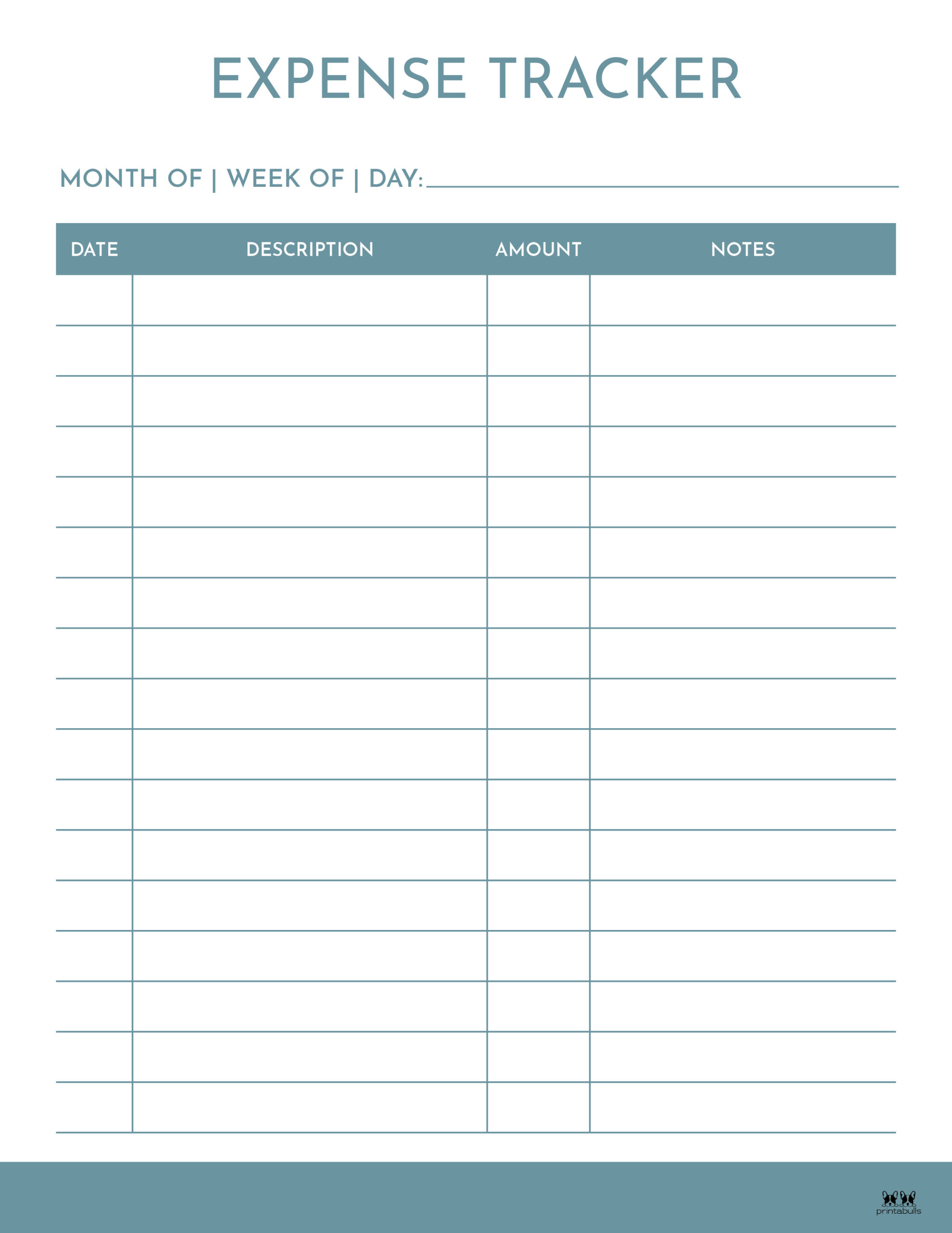 expense-tracker-printables-20-free-options-printabulls