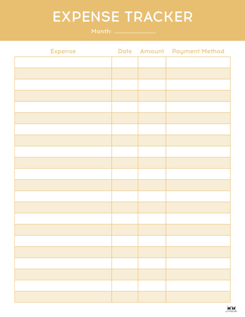 Printable Expense Tracker-Page 3