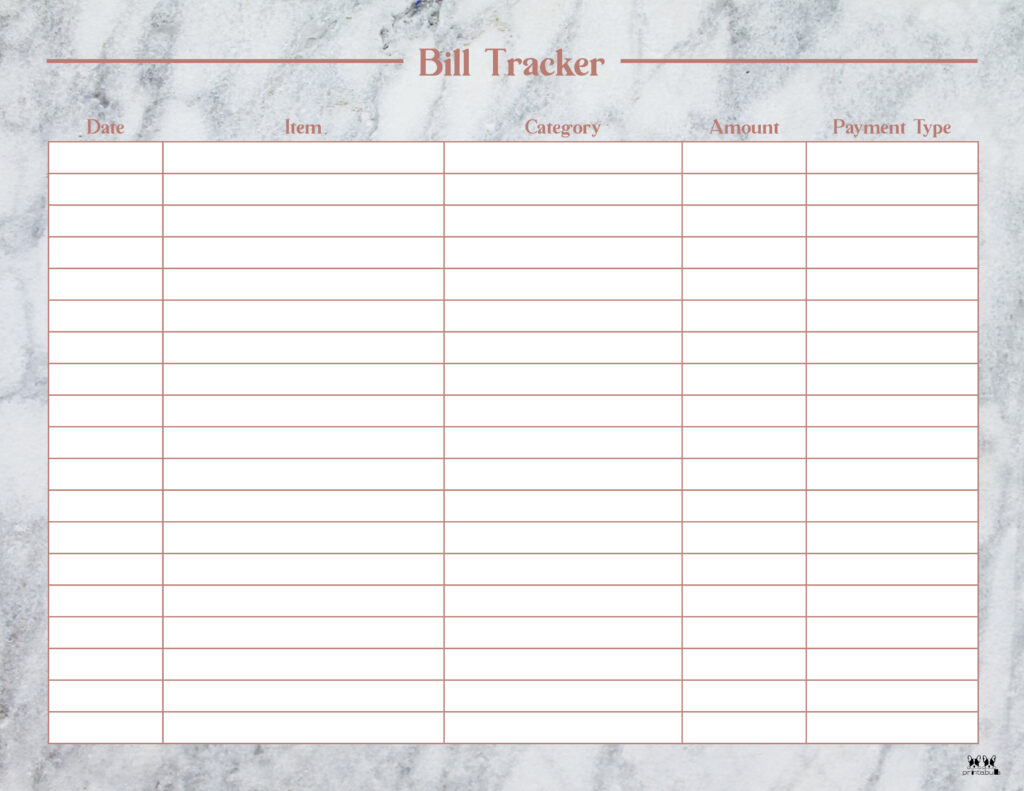 Printable Expense Tracker-Page 4