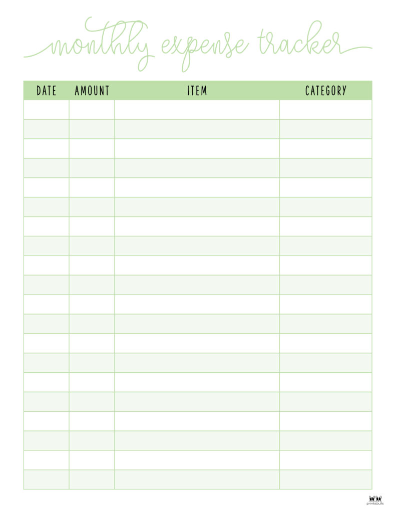 Printable Expense Tracker-Page 5
