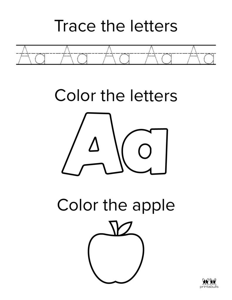 Letter A Worksheet-Page 2