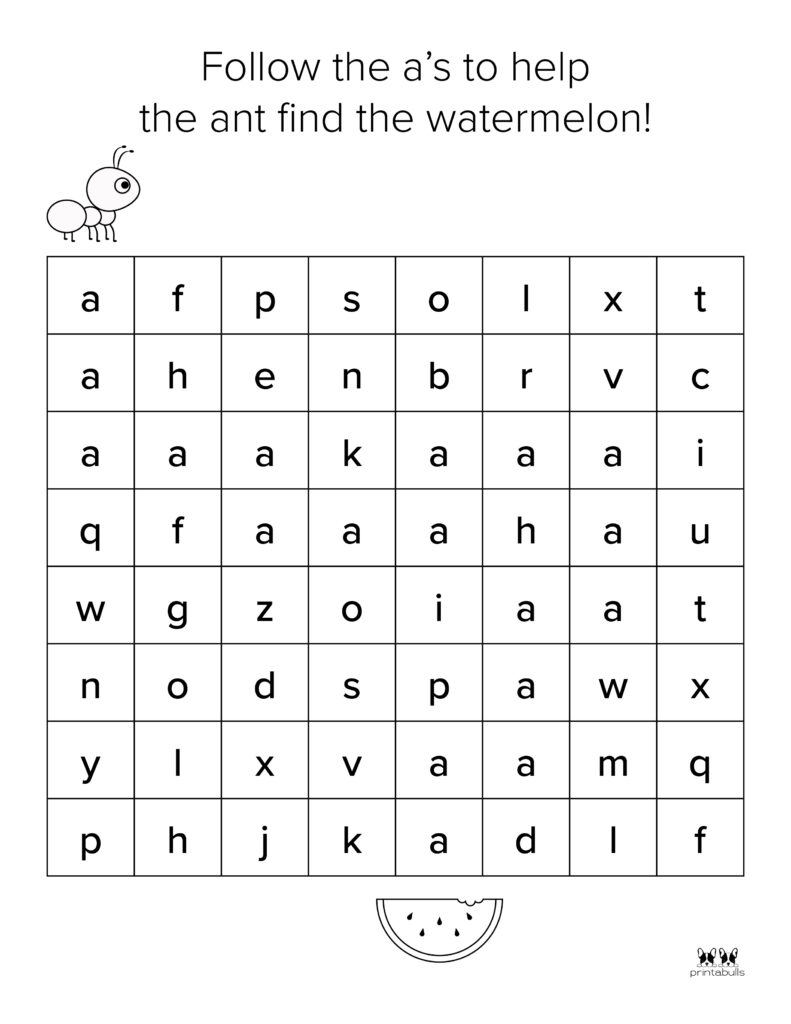 Letter A Worksheet-Page 29