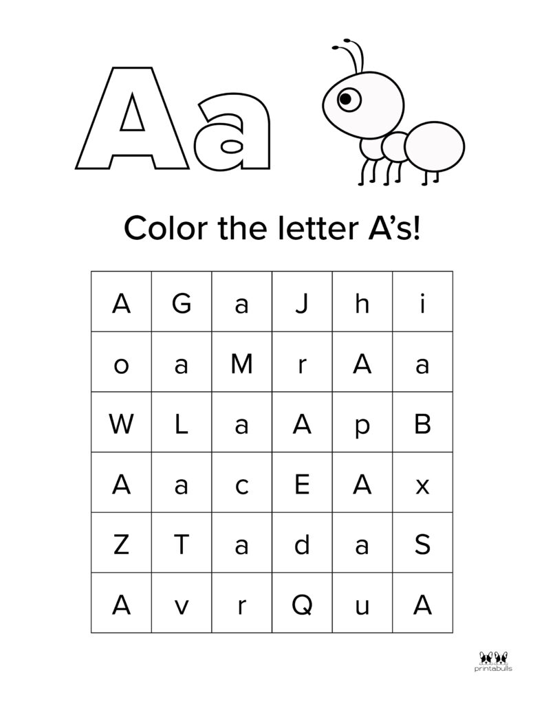 Letter A Worksheet-Page 30