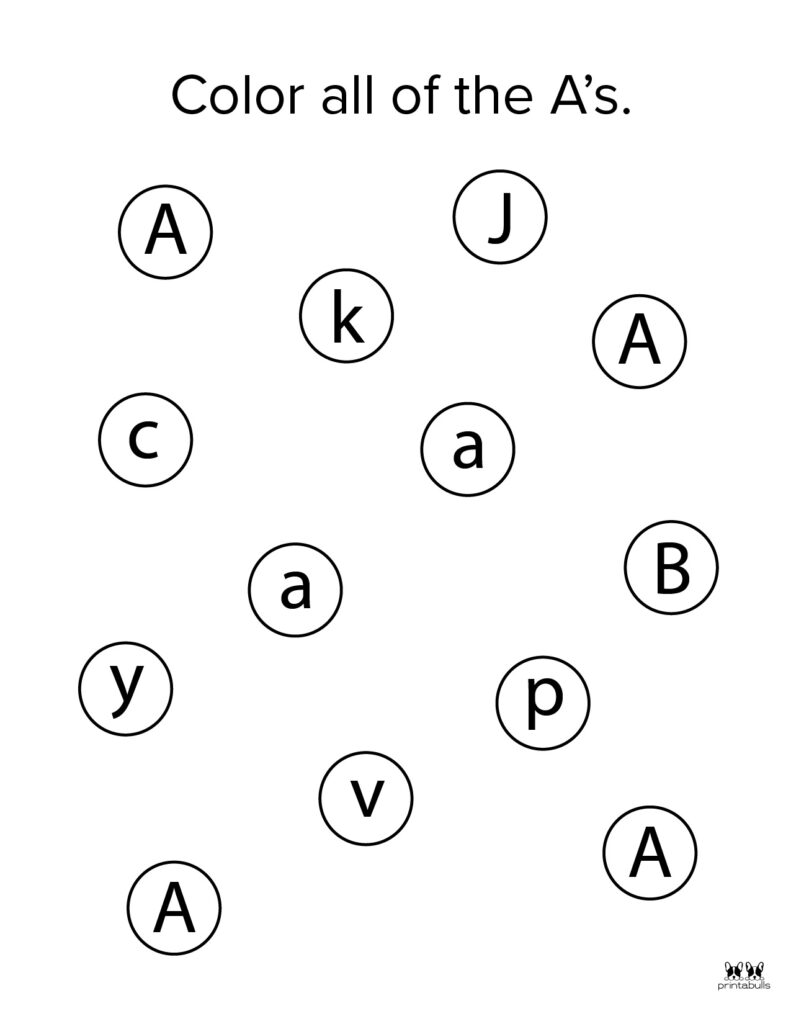 Letter A Worksheet-Page 36