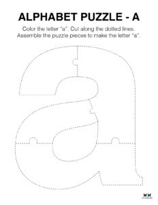 Letter A Worksheets