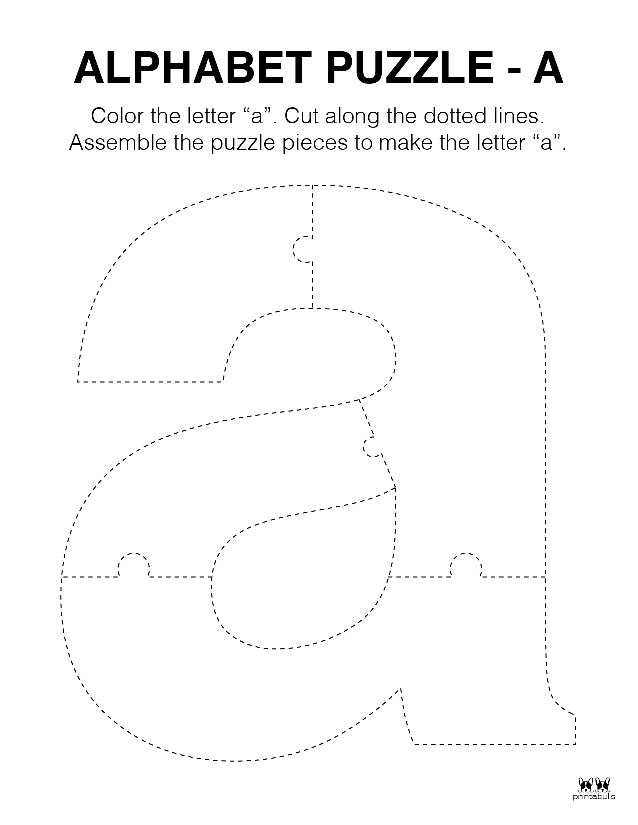 Letter A Worksheets  50 FREE Printables  Printabulls