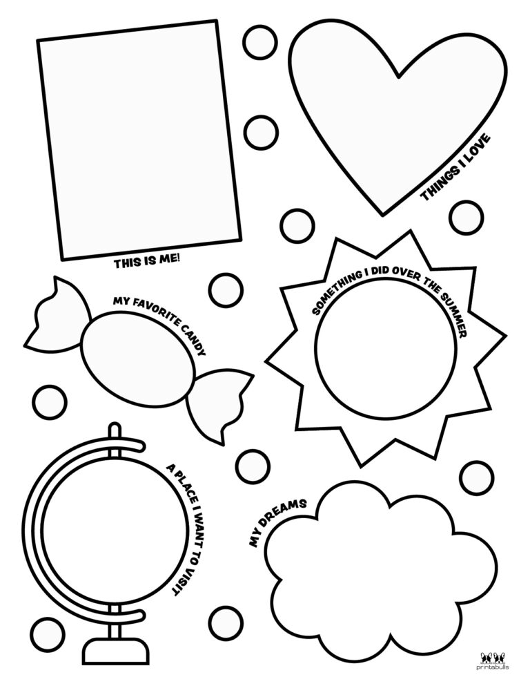 All About Me Printable Worksheets - 50 FREE Printables | Printabulls