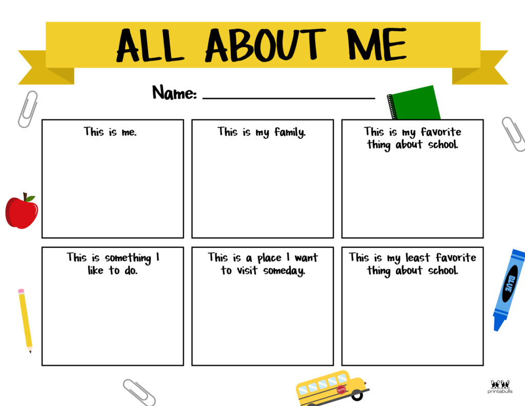 Printable All About Me Worksheet-Page 22