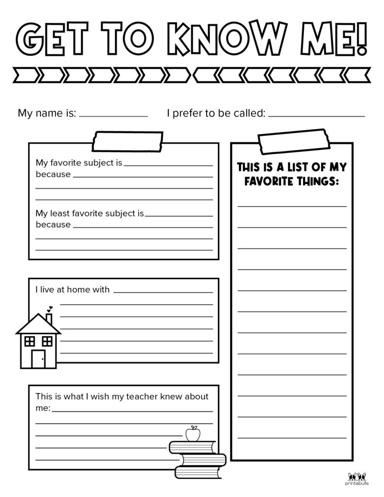 All About Me Worksheet Pdf Online Worksheet
