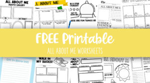 All About Me Printable Worksheets - 50 FREE Printables | Printabulls