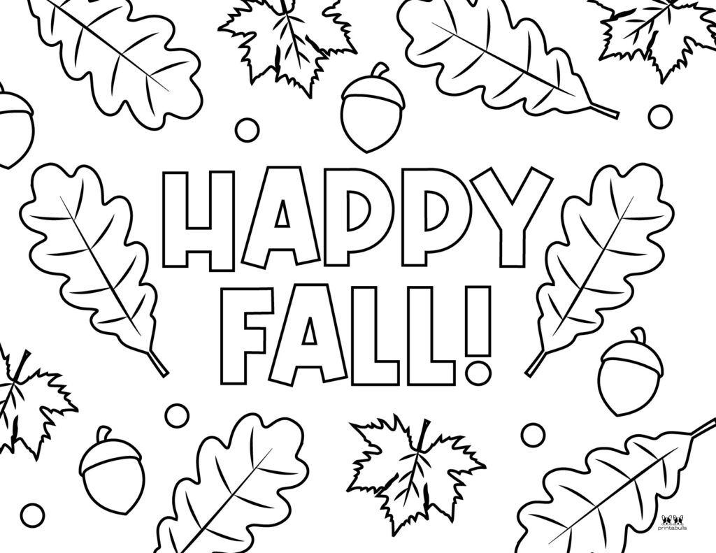 Printable Leaf Coloring Page-Page 1