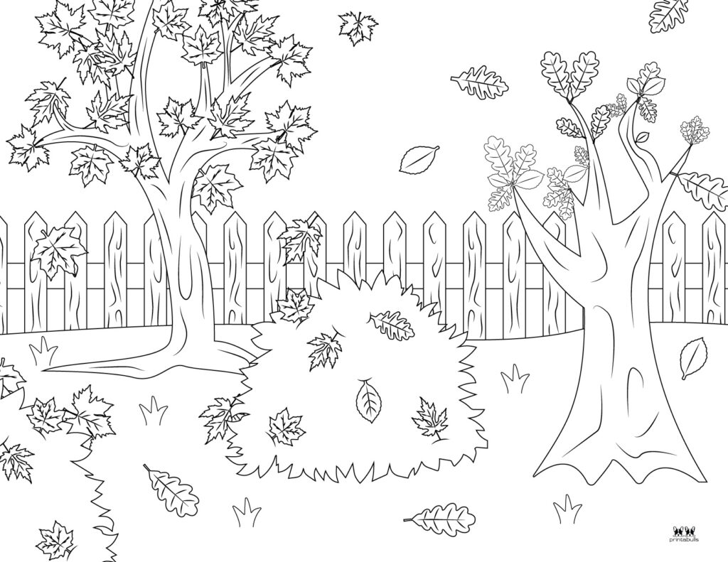 10+ Leaf Coloring Page