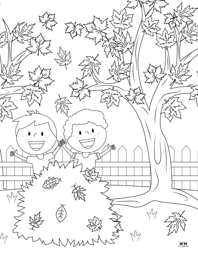 Printable Leaf Coloring Page-Page 11