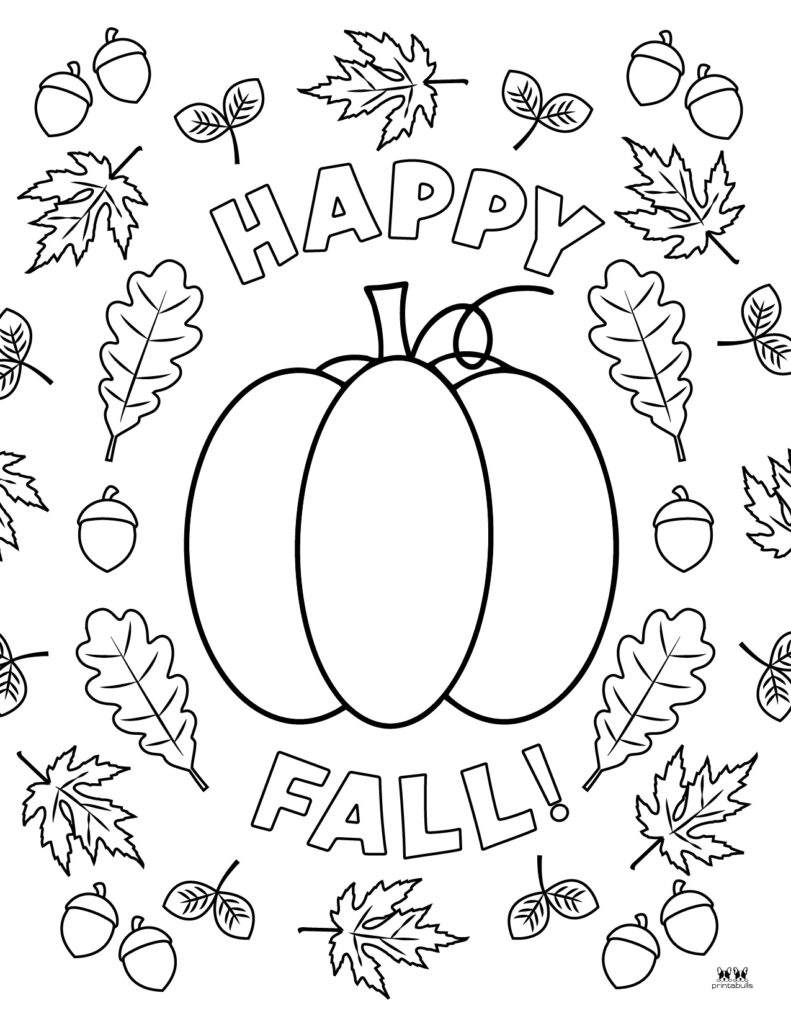 Printable Leaf Coloring Page-Page 2