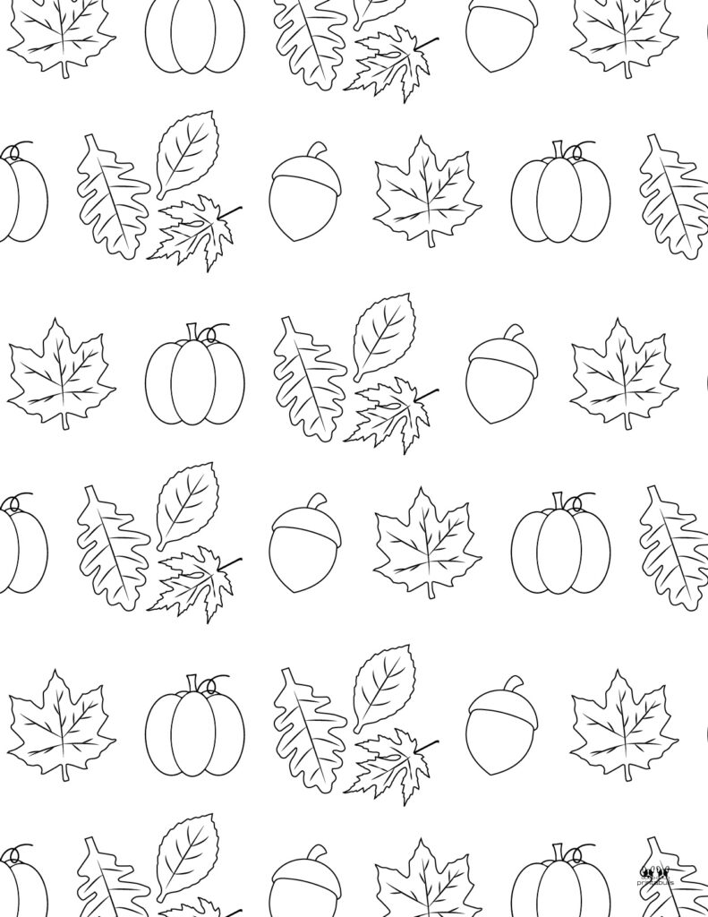 Printable Leaf Coloring Page-Page 7