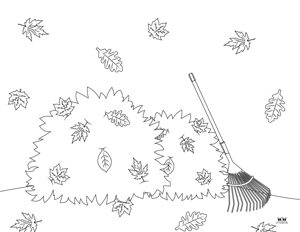 Printable Leaf Coloring Page-Page 8