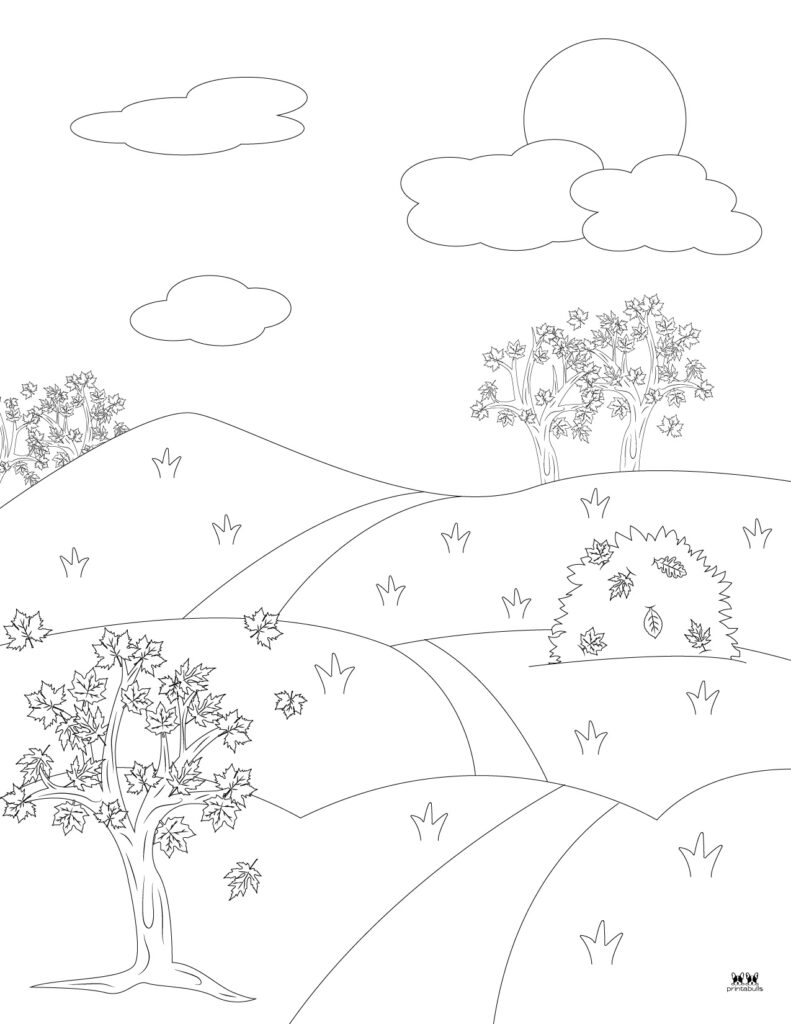 Printable Leaf Coloring Page-Page 9