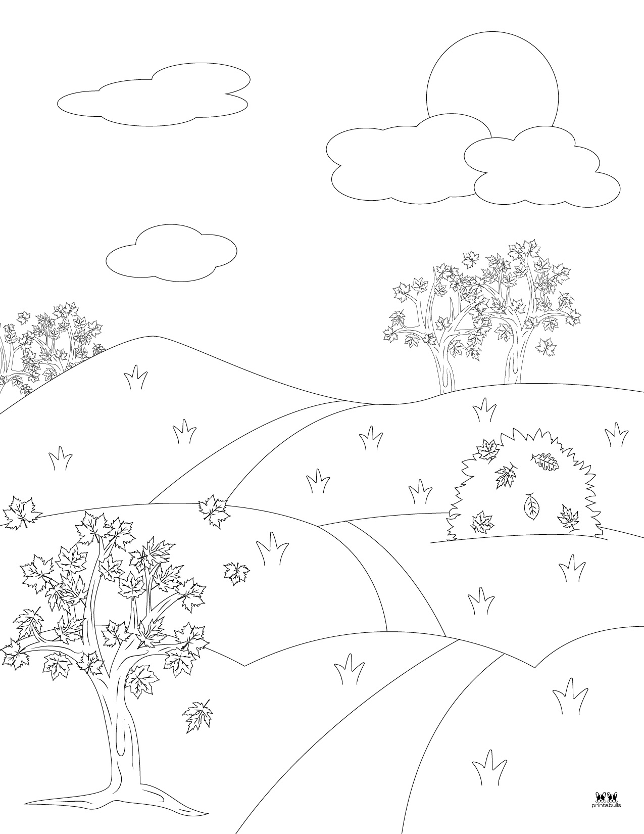 Leaf Outlines, Templates &amp; Coloring Pages - 55 FREE Pages | Printabulls