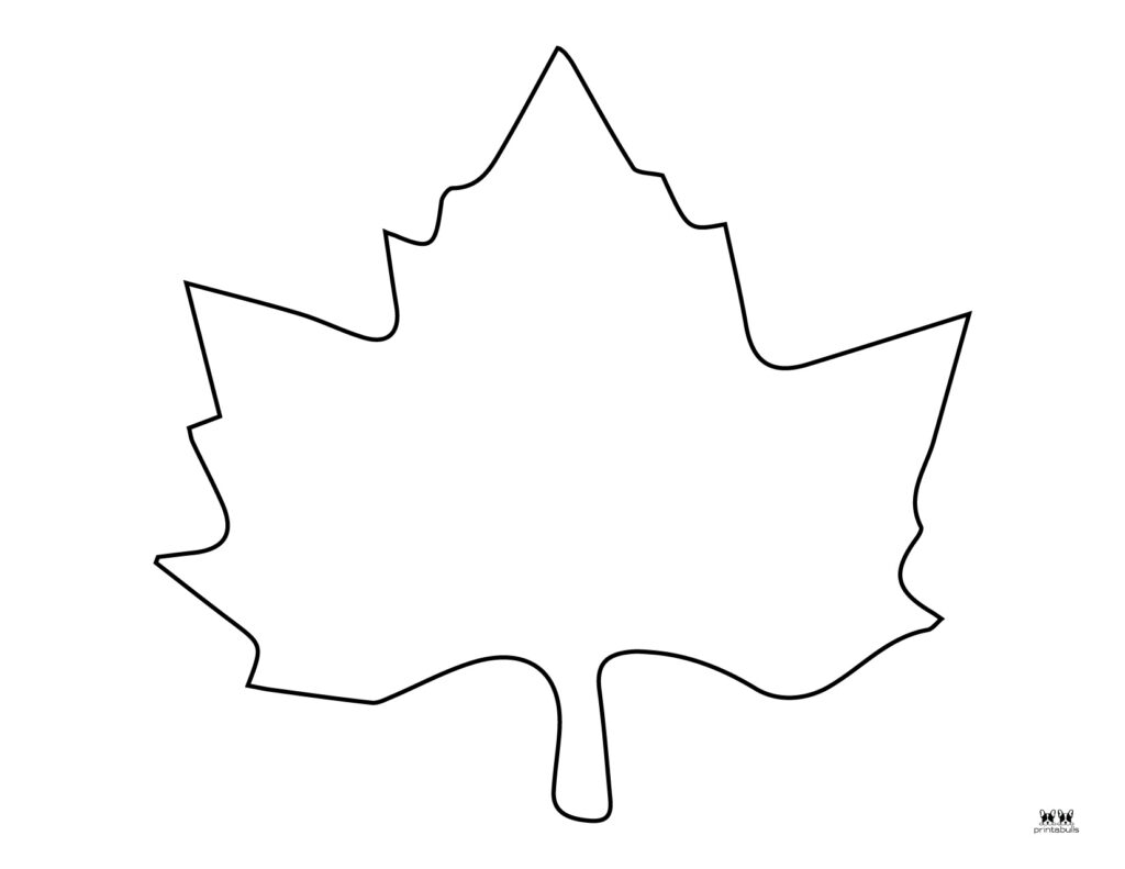 Printable Leaf Template-Page 1