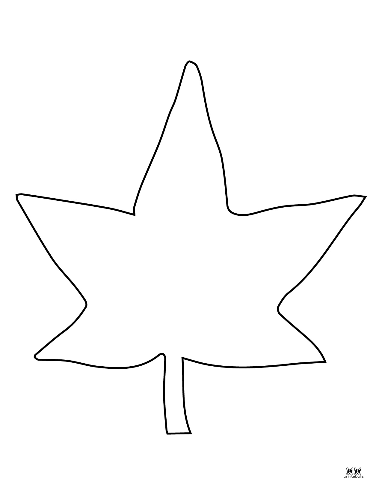 Leaf Outlines, Templates & Coloring Pages 55 FREE Pages Printabulls
