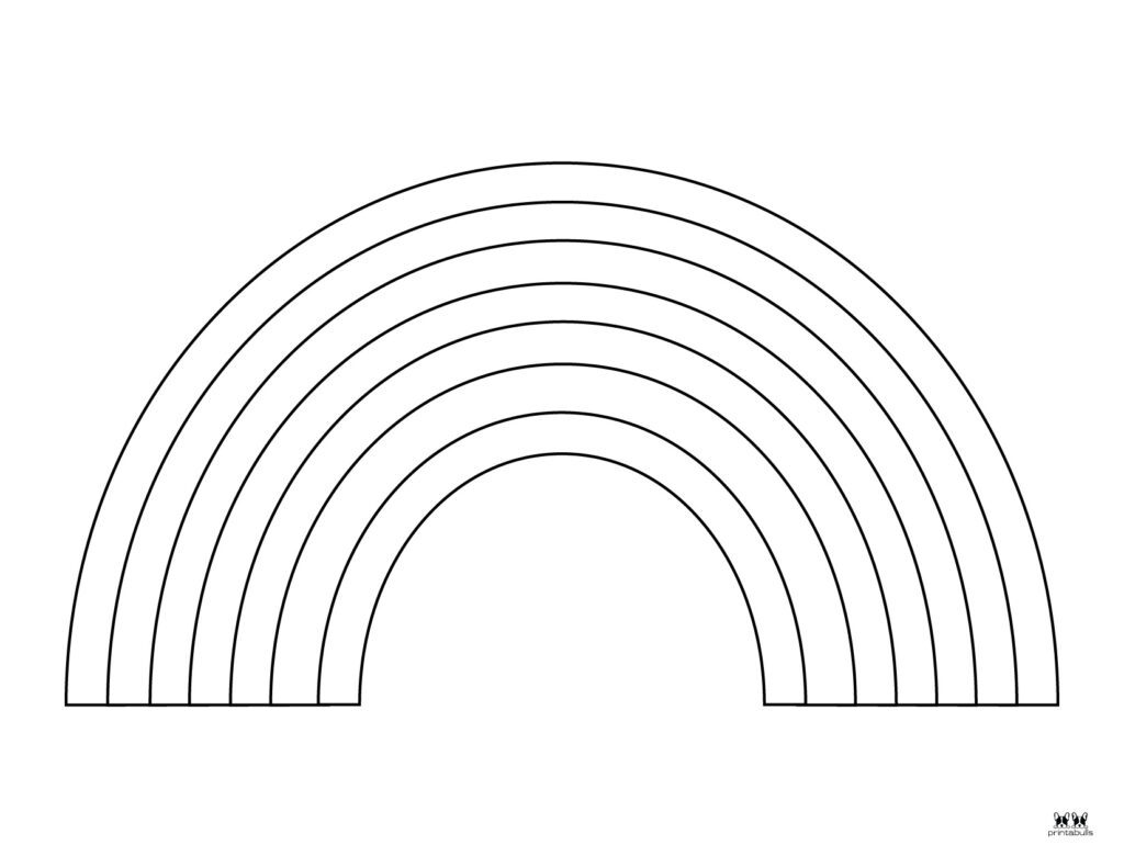 rainbow coloring pages for kindergarten