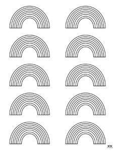 Rainbow Coloring Pages - 50 FREE Printable Pages | Printabulls