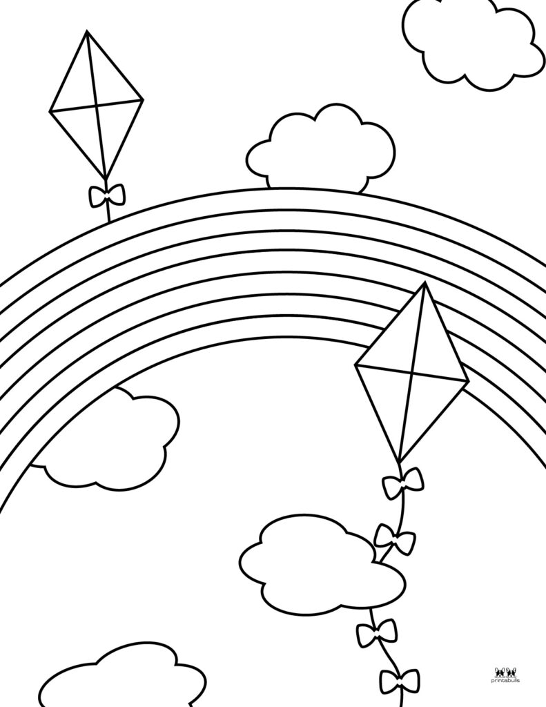 Printable Rainbow Coloring Page 28