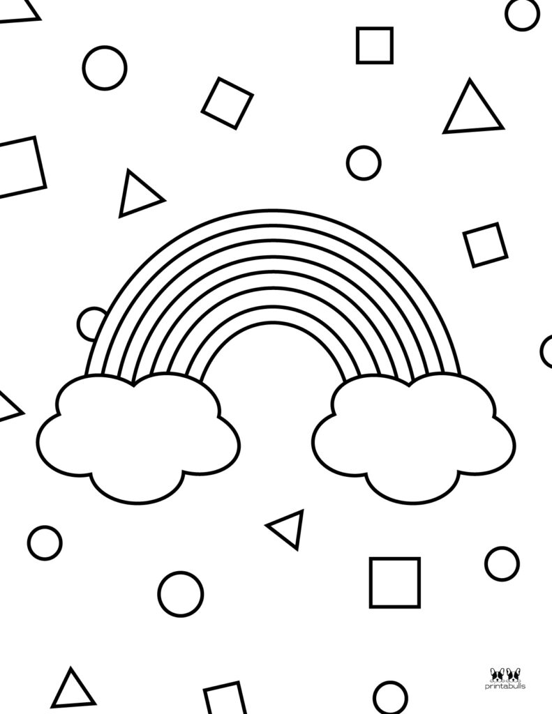 Printable Rainbow Coloring Page 31