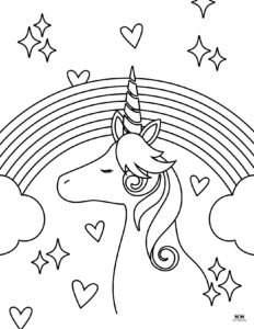 Rainbow Coloring Pages - 50 FREE Printable Pages | Printabulls