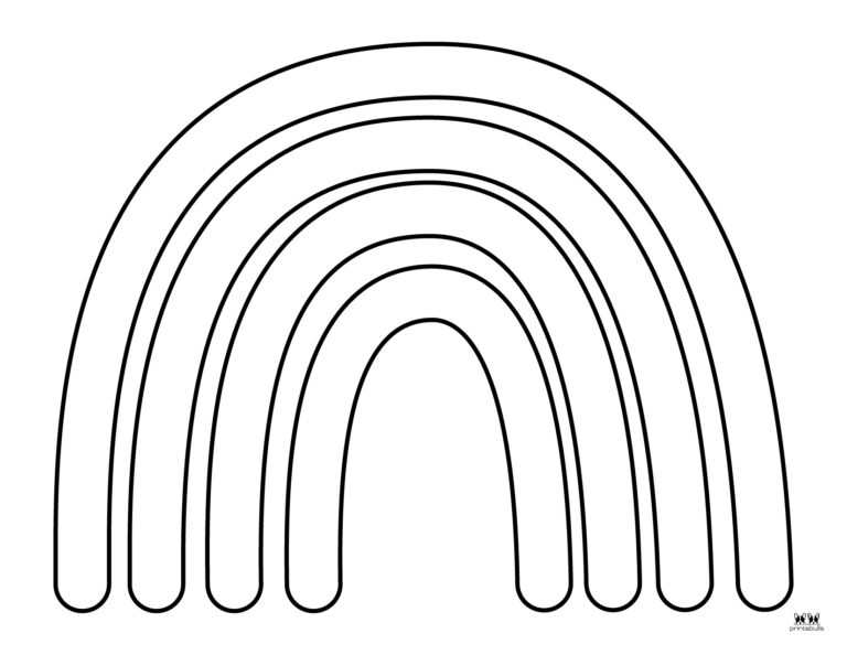 Rainbow Coloring Pages - 50 FREE Printable Pages | Printabulls