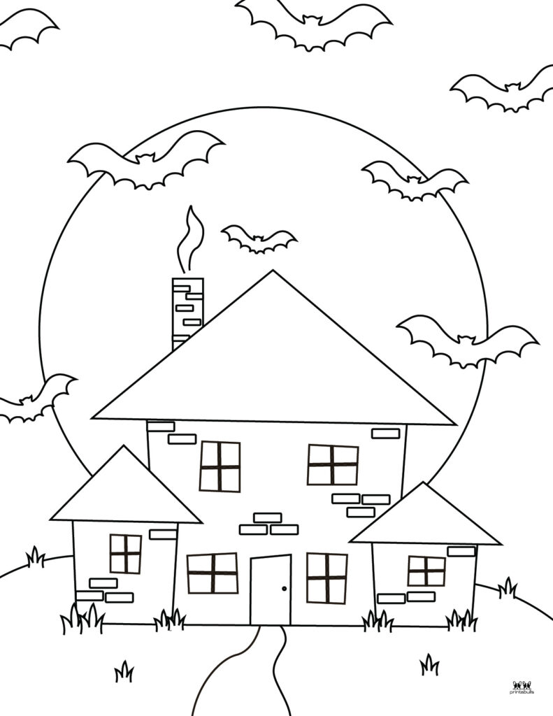 Printable Bat Coloring Page_Page 1